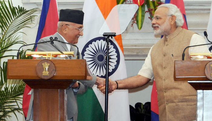 ہندوستان اور نیپال نے تمام معاملے سلجھاے، اب کوئی غلط فہمی نہیں: اولی